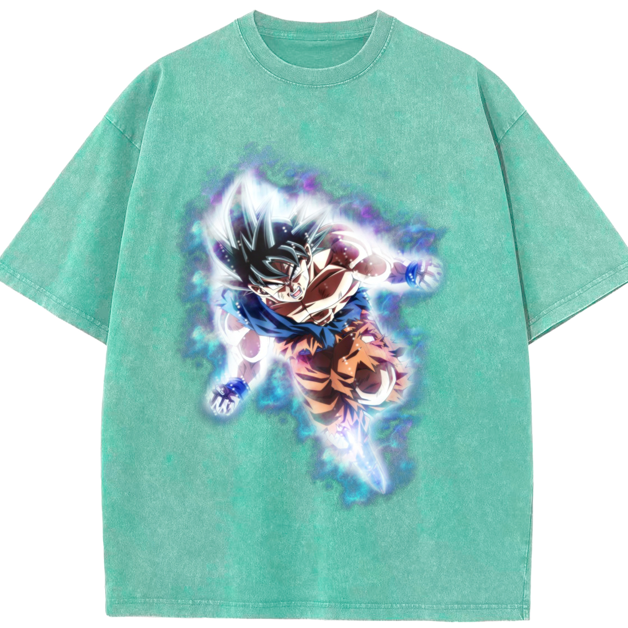 （画像用） ドラゴンボール 孫悟空（そん ごくう）Son Goku カカロット DRAGON BALL Kakarotto 綿100% ヴィンテージ風 半袖Tシャツ（フロントプリント）